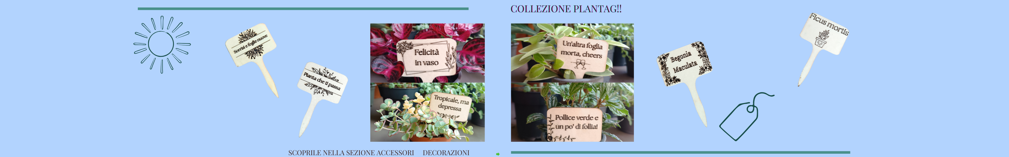 Scopri in nostri Plant tags personalizzati!